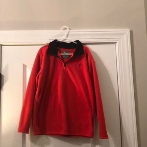 Orange old navy fleece pull over